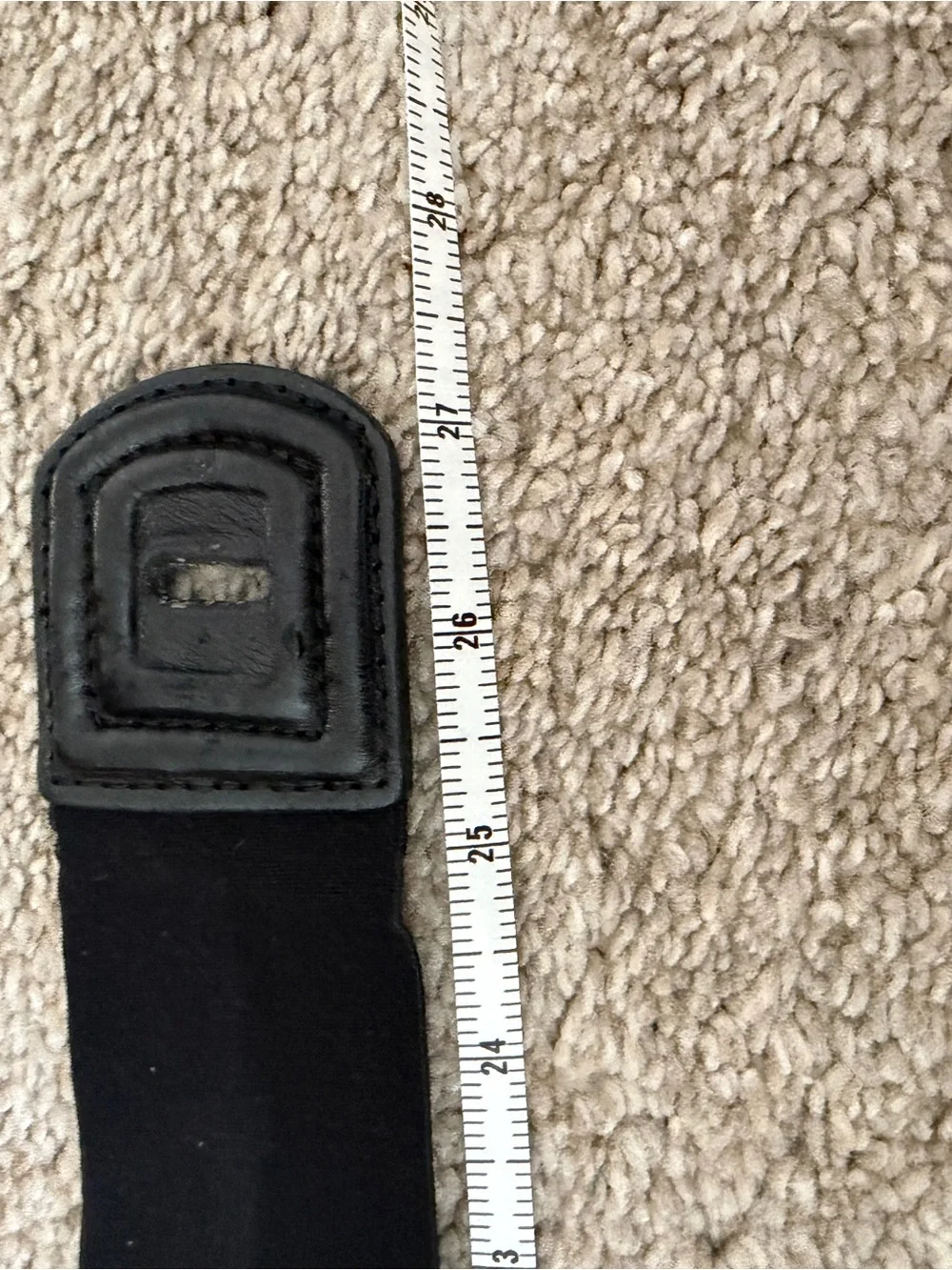 BCBGMaxAzria Black Stretch Waist Belt